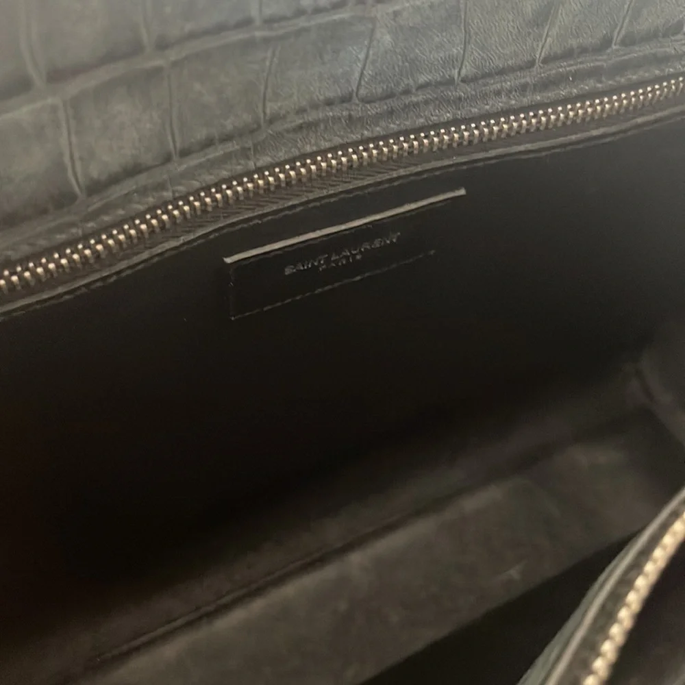 Saint Laurent Sac De Jour Tote in Matte Crocodile-Embossed Leather - Picture 8 of 17